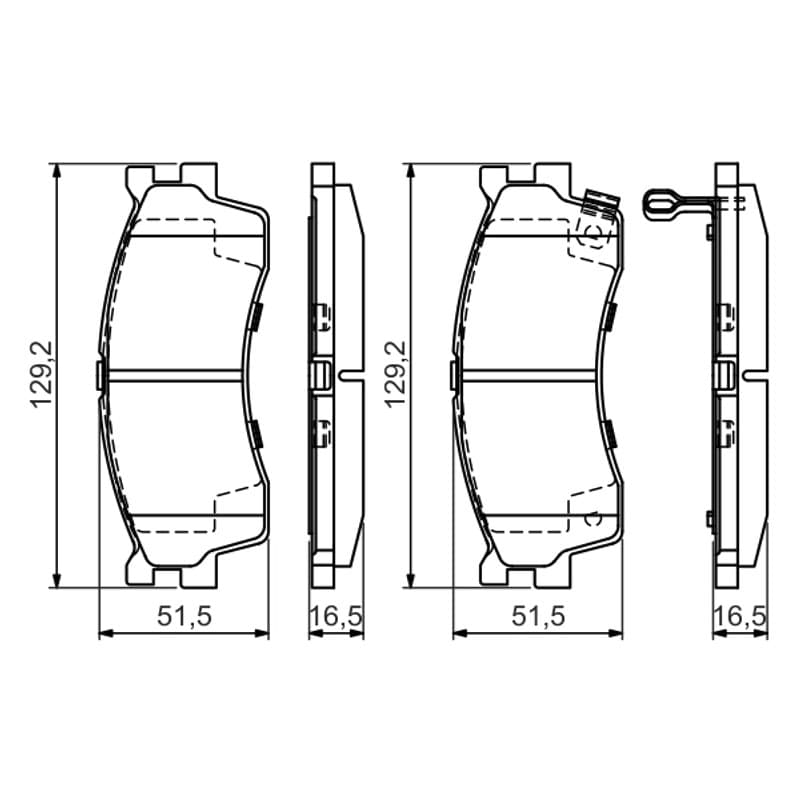 BOSCH 0 986 494 146 stabdžių trinkelių rinkinys, diskinis stabdys