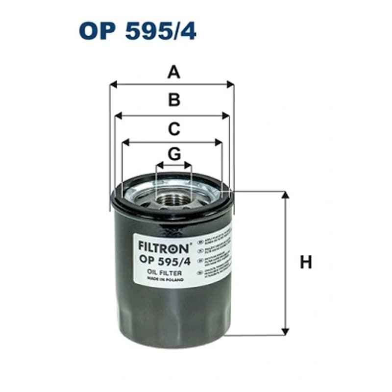 FILTRON Alyvos filtras OP 595/4