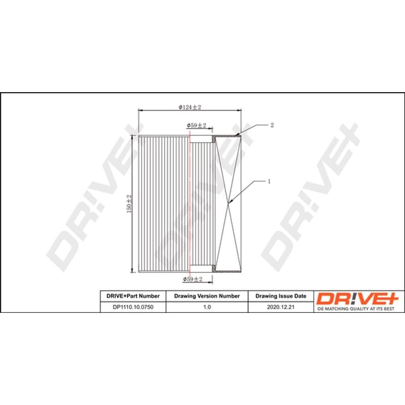 DRVE oro filtras DP1110.10.0750