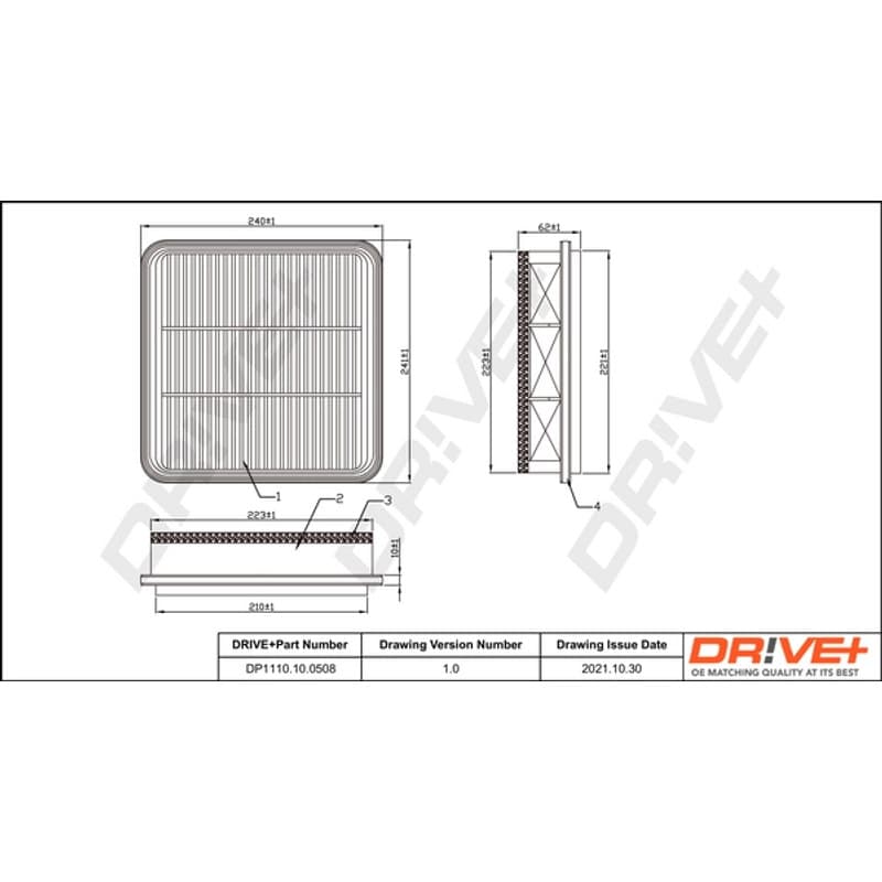 DRVE oro filtras DP1110.10.0508