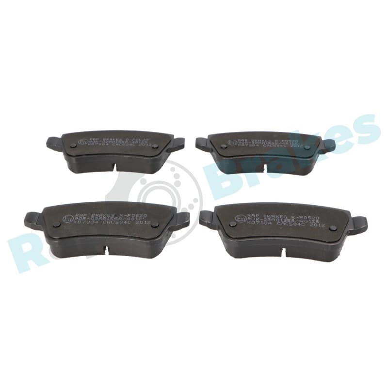 RAPBRAKES stabdžių trinkelių rinkinys, diskinis stabdys R-P0520