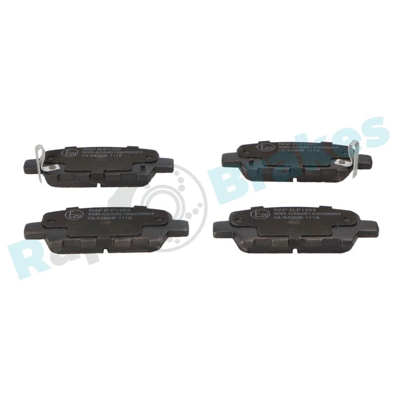 RAPBRAKES stabdžių trinkelių rinkinys, diskinis stabdys R-P1293