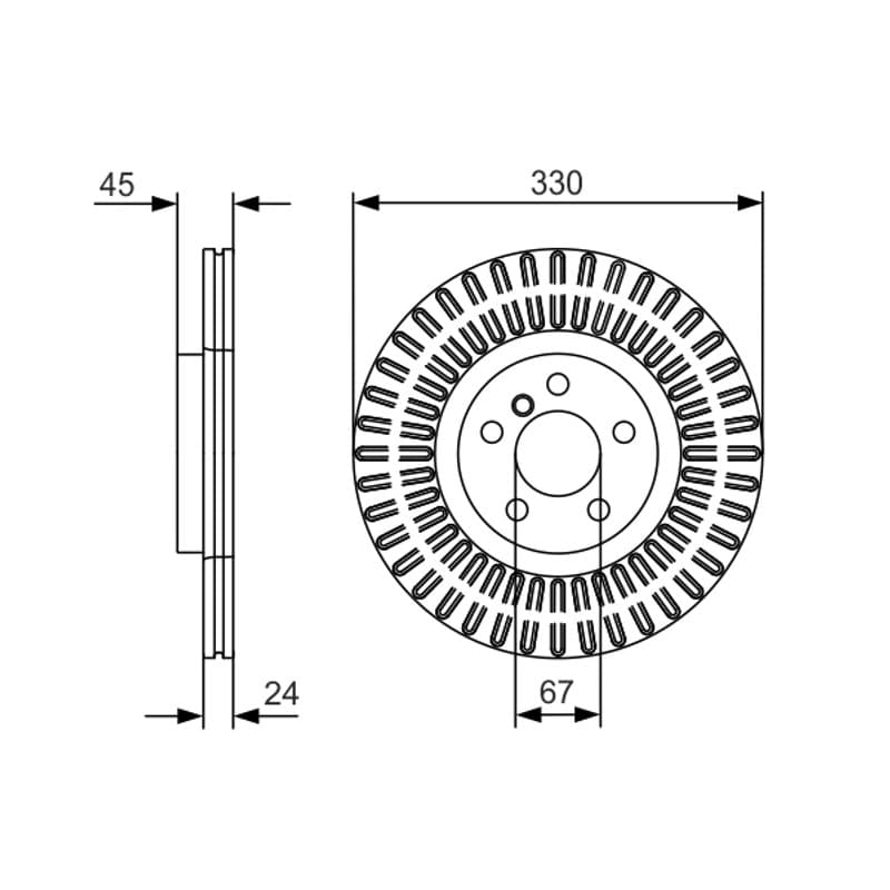 BOSCH 0 986 479 C94 stabdžių diskas