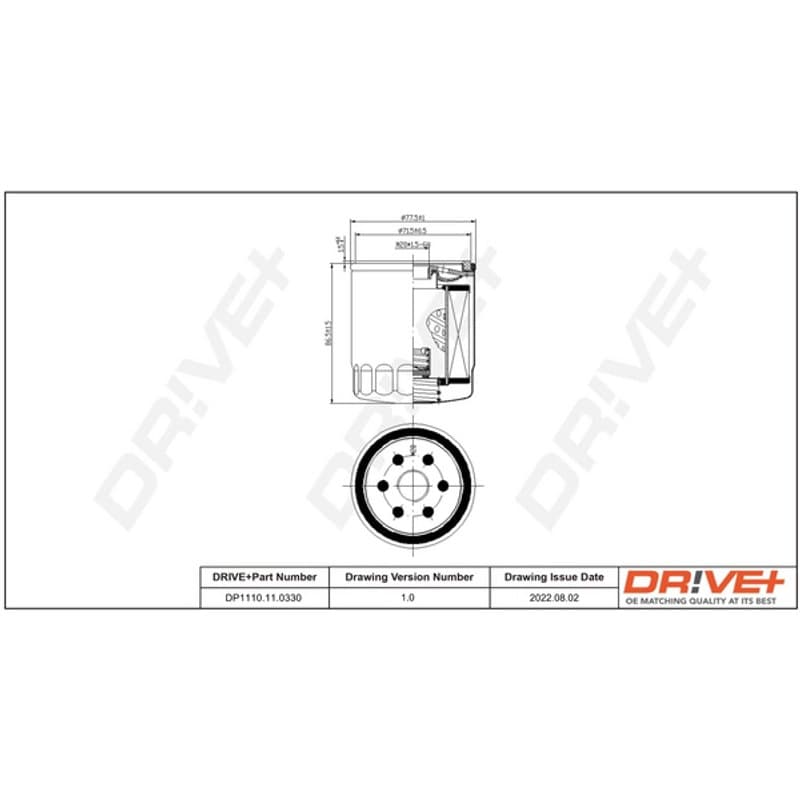 DRVE alyvos filtras DP1110.11.0330