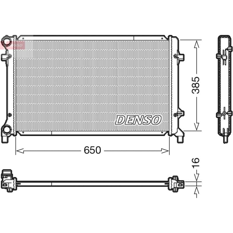 DENSO radiatorius, variklio aušinimas DRM02014