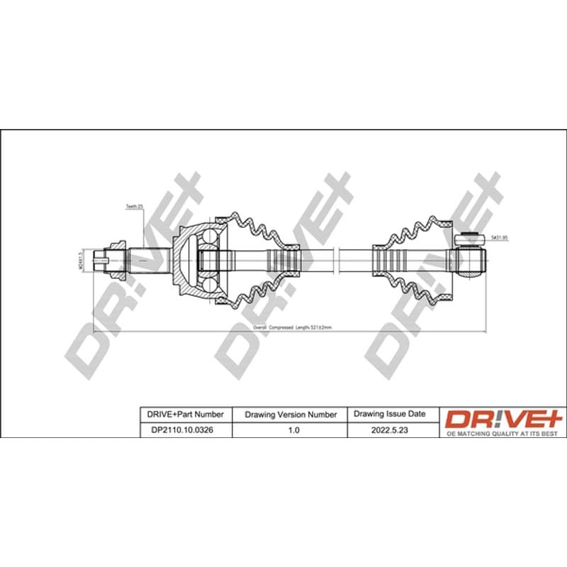 DRVE pusašis DP2110.10.0326
