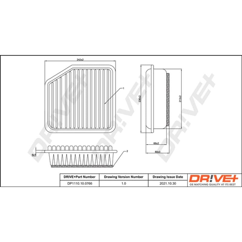 DRVE oro filtras DP1110.10.0766