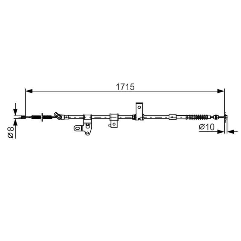 BOSCH 1 987 482 348 trosas, stovėjimo stabdys