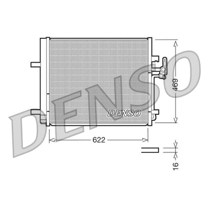DENSO kondensatorius, oro kondicionierius DCN10016
