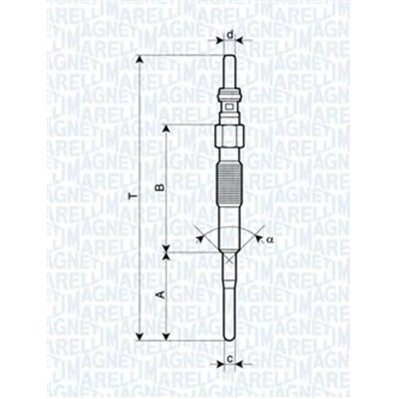 MAGNETIMARELLI 062900079304 Kaitinimo žvakė