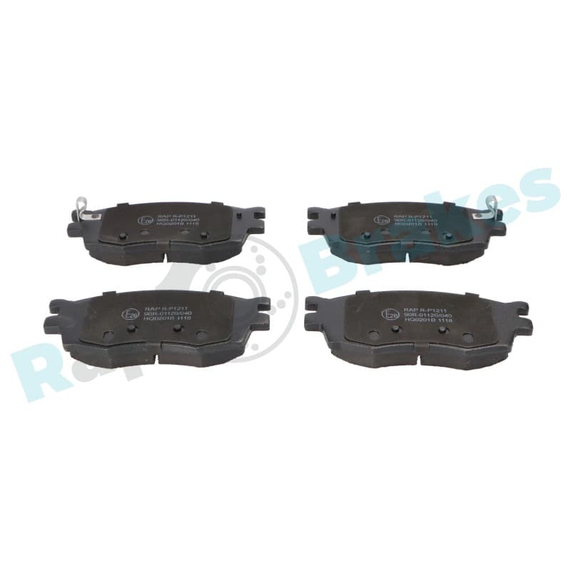 RAPBRAKES stabdžių trinkelių rinkinys, diskinis stabdys R-P1211