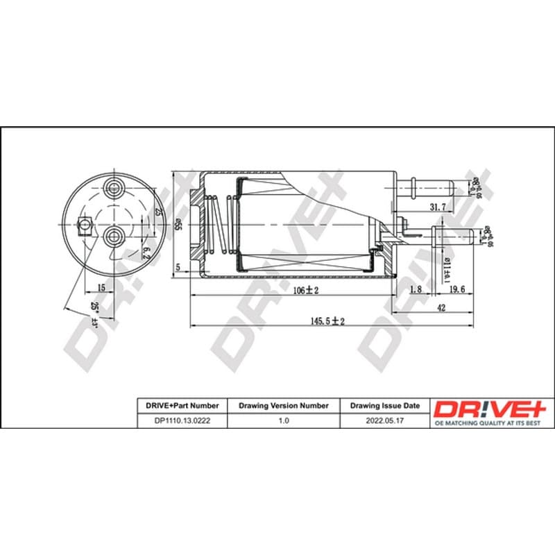 DRVE kuro filtras DP1110.13.0222
