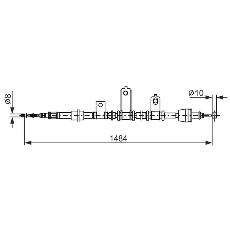 BOSCH 1 987 482 920 trosas, stovėjimo stabdys