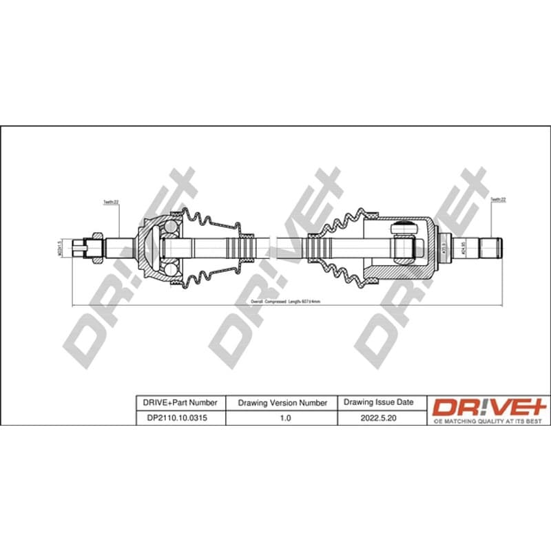 DRVE pusašis DP2110.10.0315
