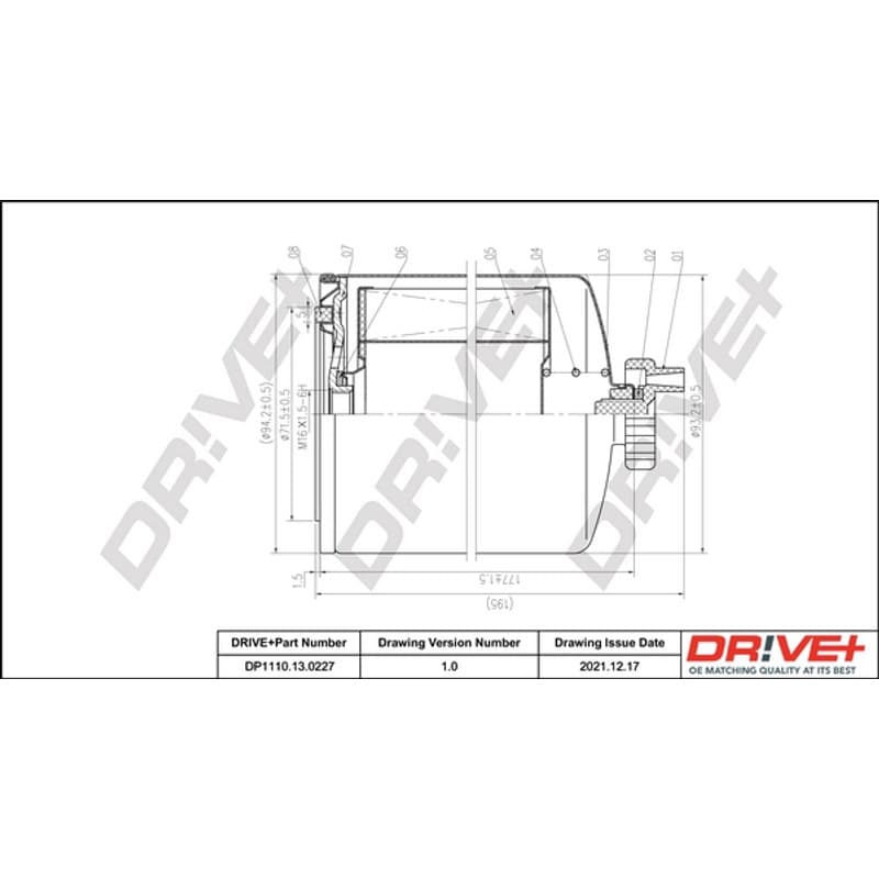 DRVE DP1110.13.0227 kuro filtras