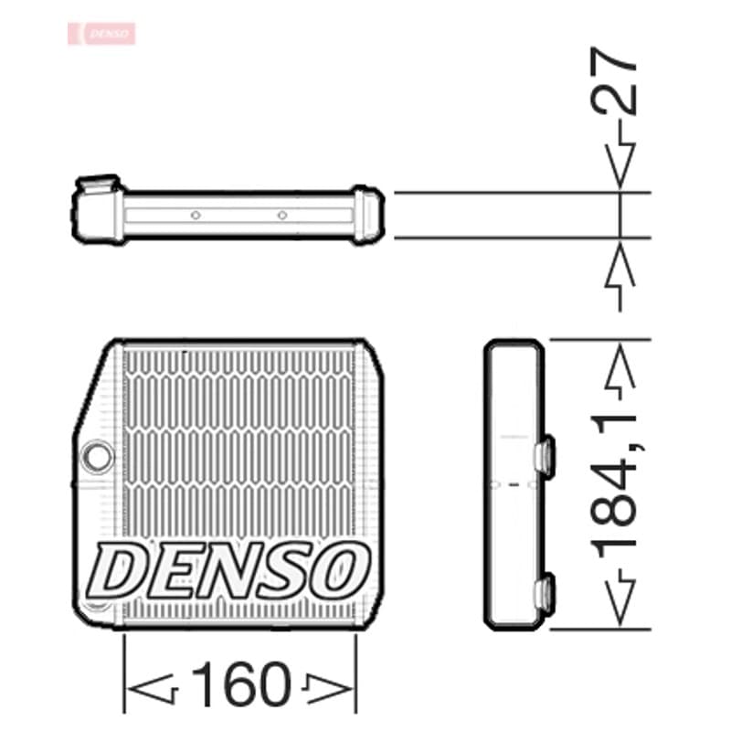 DENSO šilumokaitis, salono šildymas DRR09076