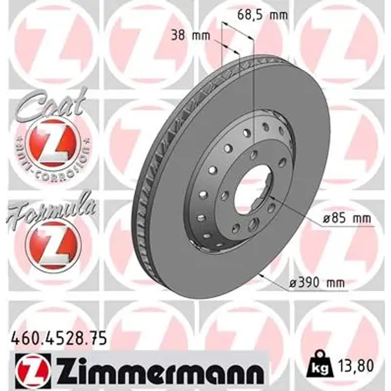 ZIMMERMANN stabdžių diskas 460.4528.75