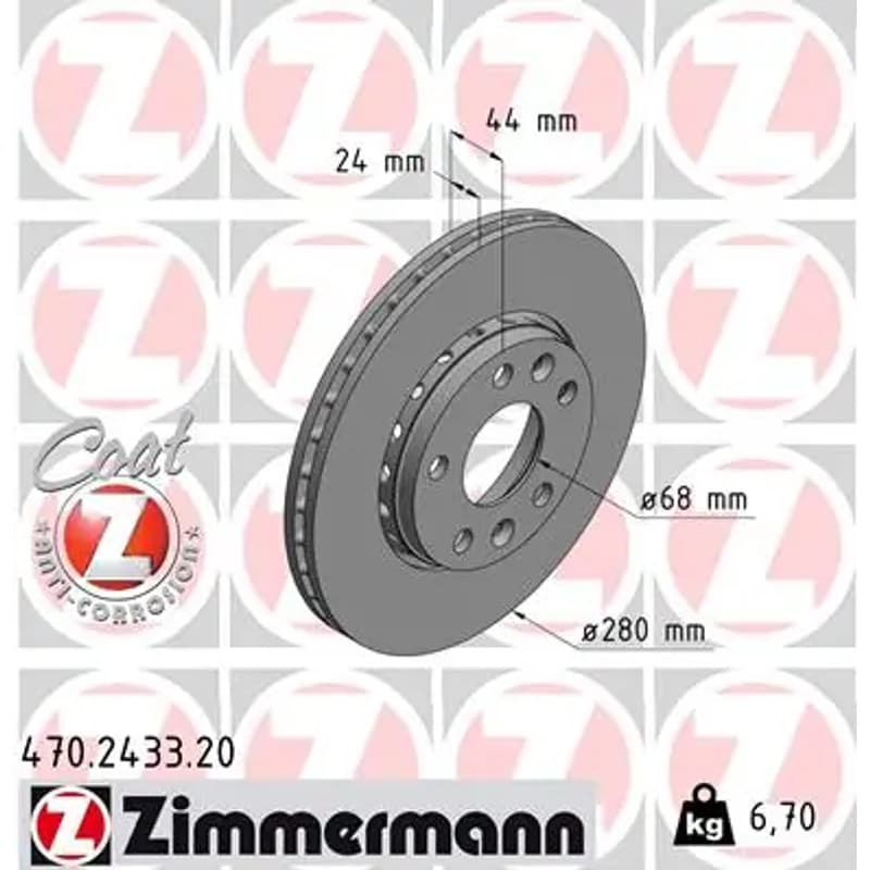 ZIMMERMANN stabdžių diskas 470.2433.20