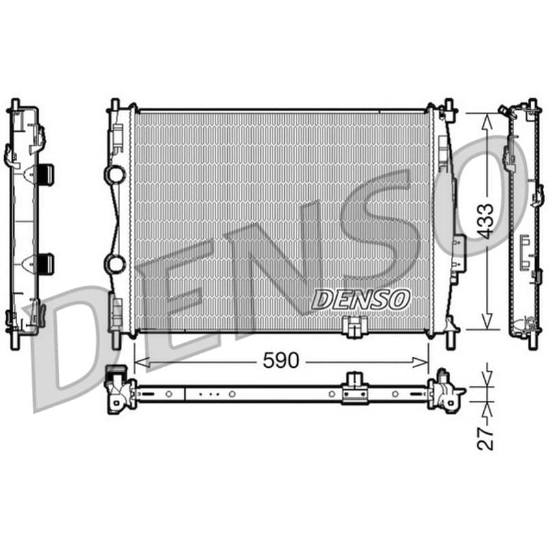 DENSO radiatorius, variklio aušinimas DRM46019