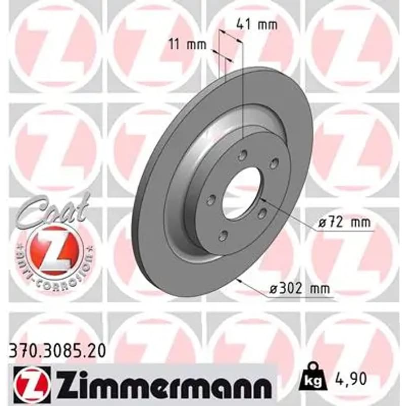 ZIMMERMANN stabdžių diskas 370.3085.20