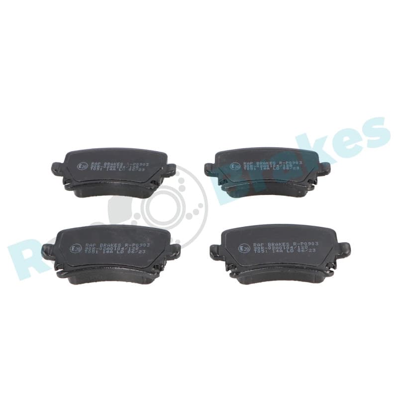 RAPBRAKES stabdžių trinkelių rinkinys, diskinis stabdys R-P0903