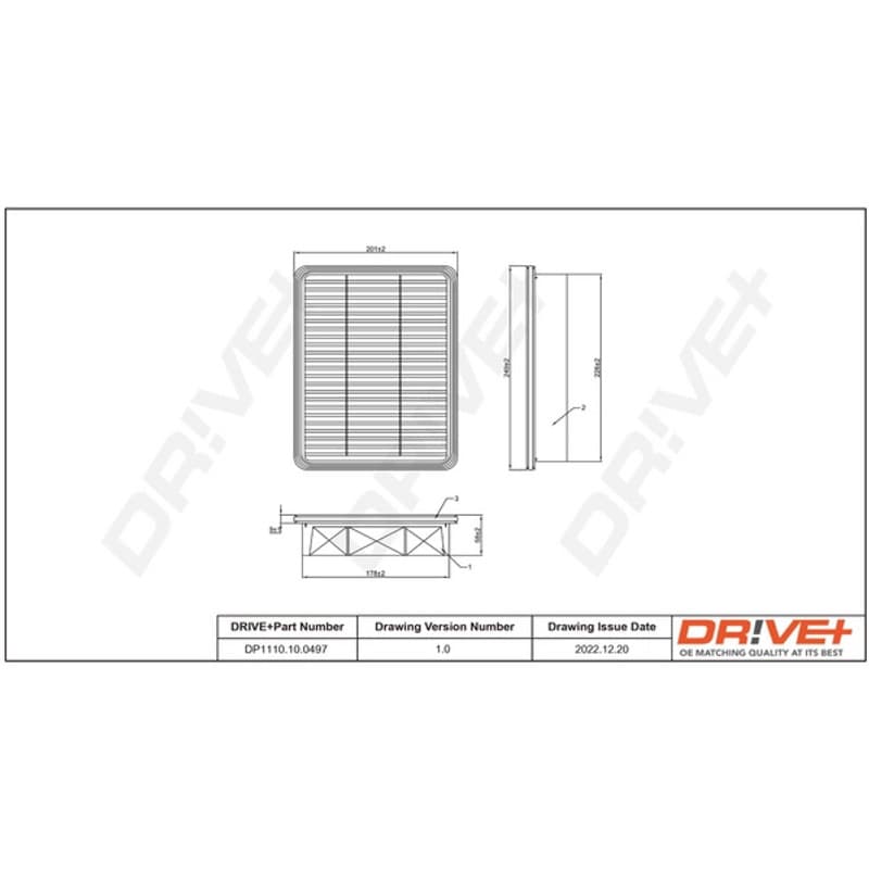 DRVE oro filtras DP1110.10.0497