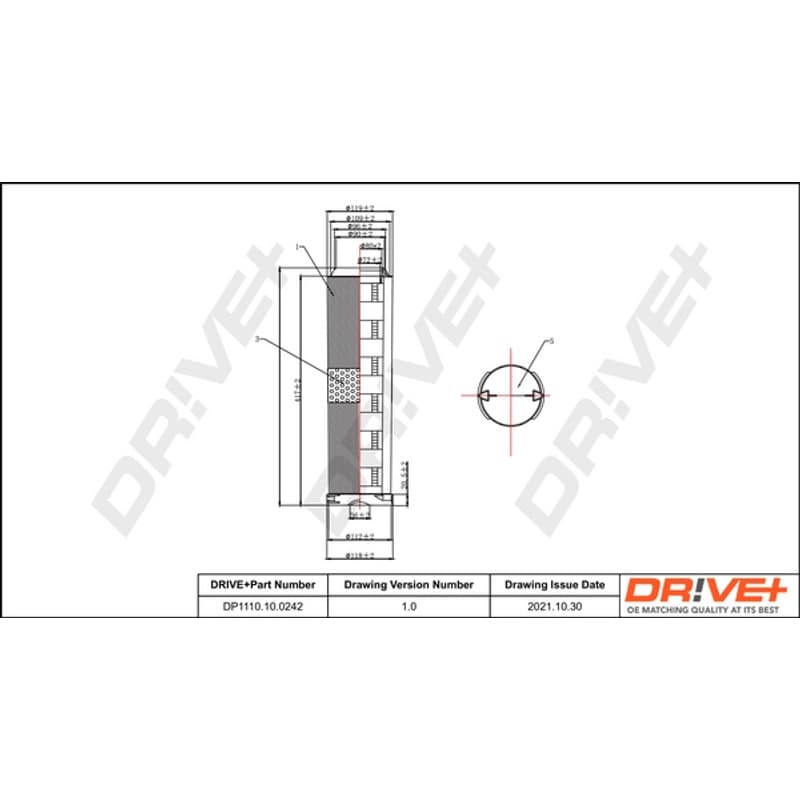 DRVE oro filtras DP1110.10.0242