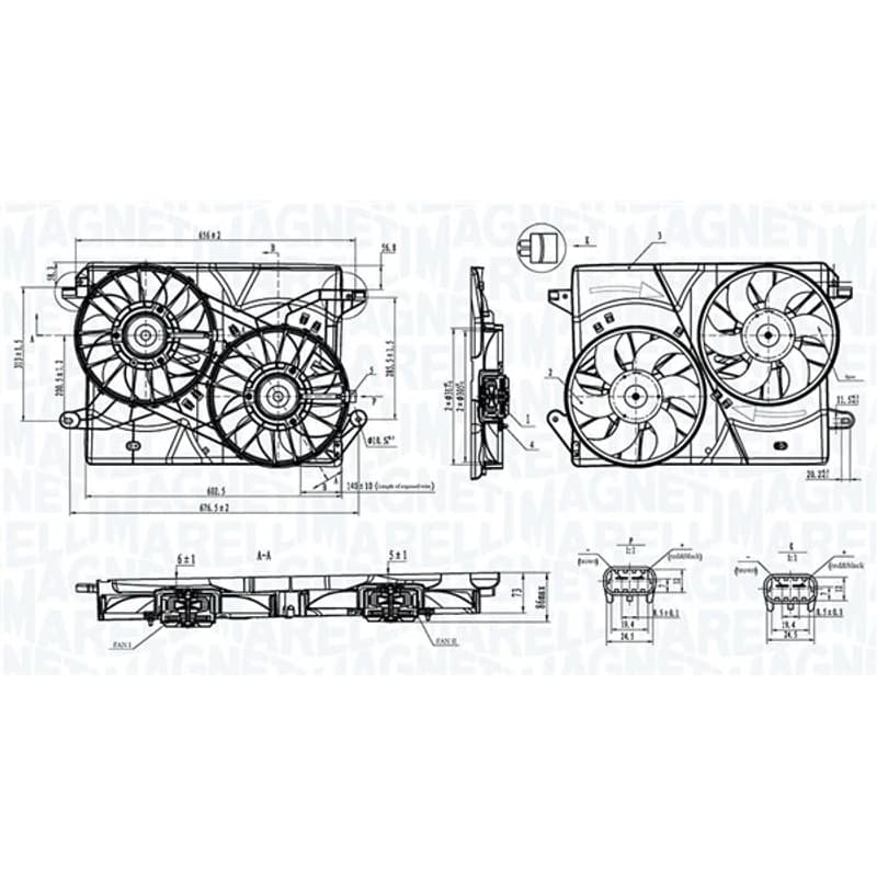 MAGNETIMARELLI ventiliatorius, radiatoriaus 069422901010