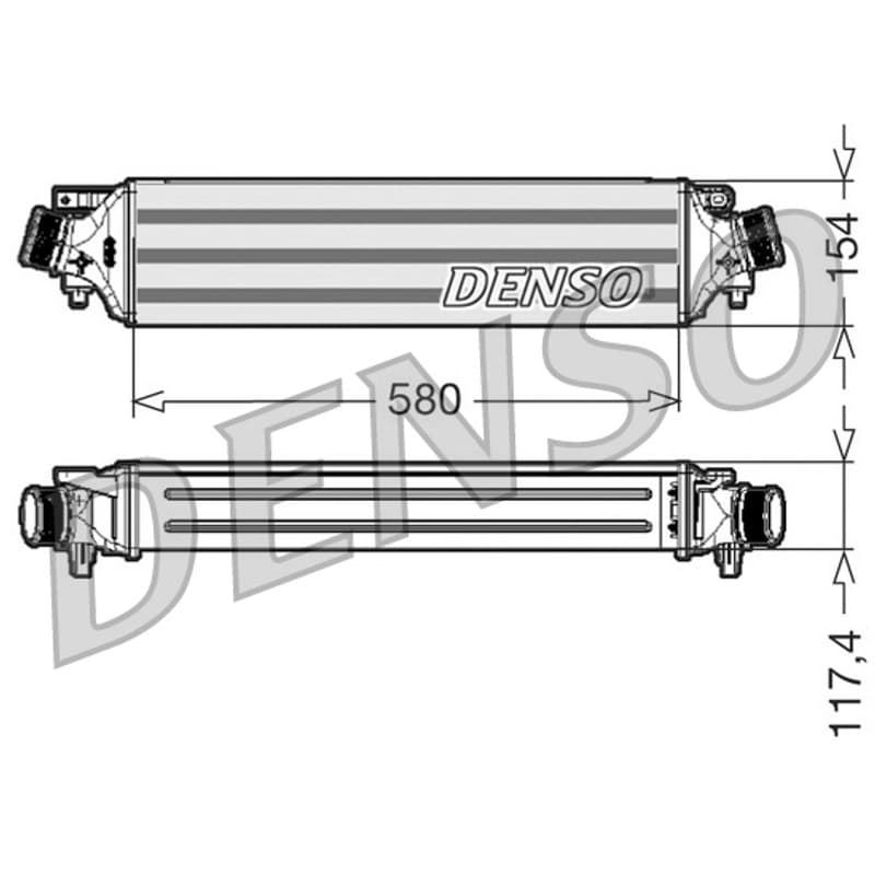 DENSO DIT01002 tarpinis suslėgto oro aušintuvas, kompresorius
