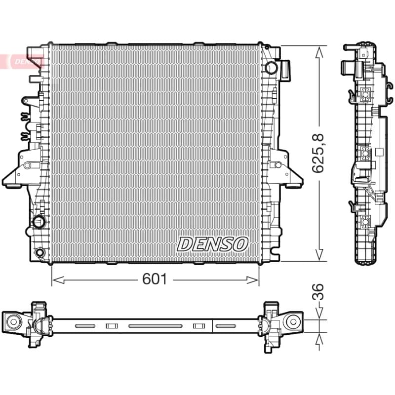 DENSO radiatorius, variklio aušinimas DRM14004