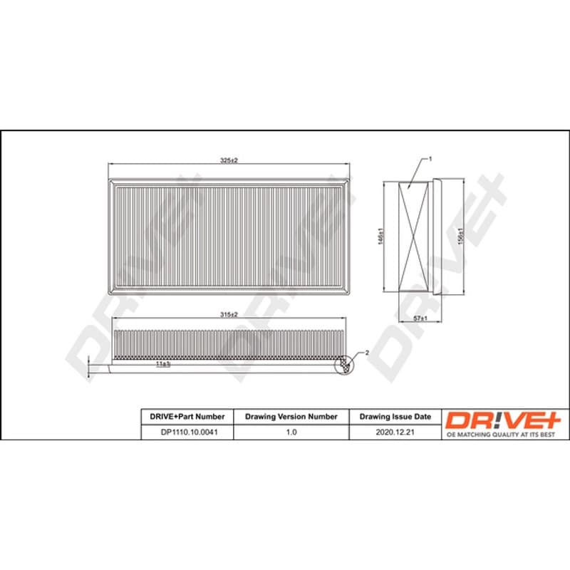DRVE oro filtras DP1110.10.0041