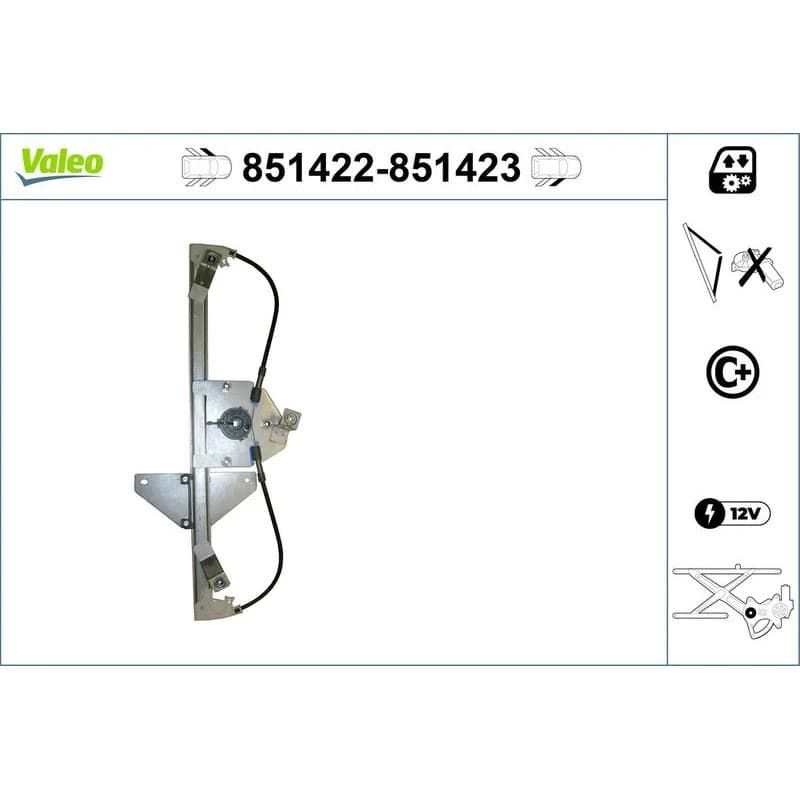 VALEO lango pakėliklis 851422