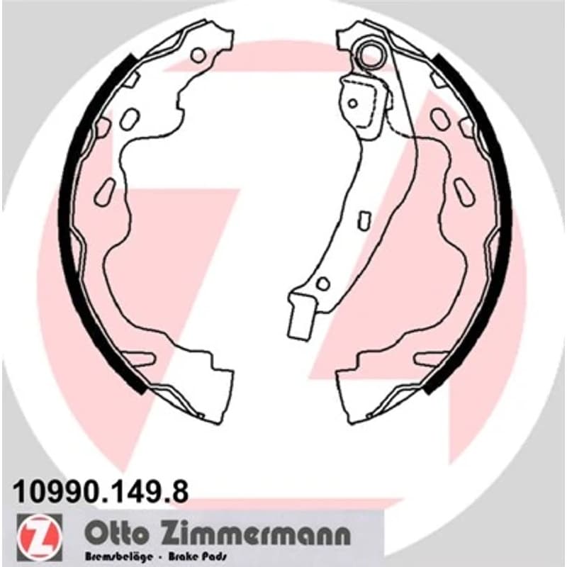 ZIMMERMANN stabdžių trinkelių komplektas 10990.149.8