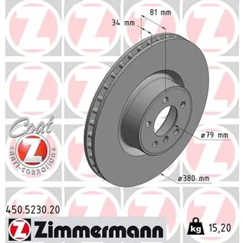 ZIMMERMANN stabdžių diskas 450.5230.20