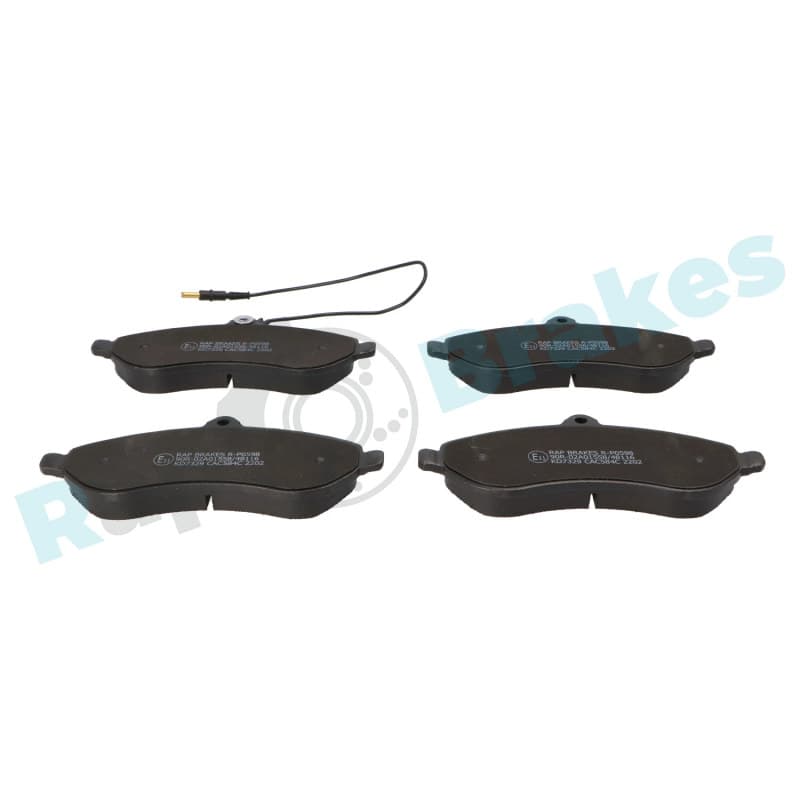 RAPBRAKES stabdžių trinkelių rinkinys, diskinis stabdys R-P0598