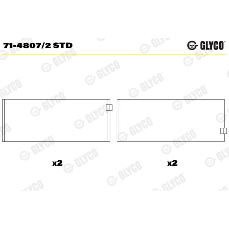 GLYCO guoliai dideliu galu 71-4807/2 STD