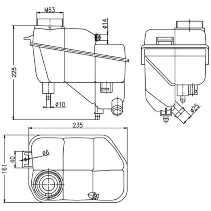 MAHLE CRT 202 000S išsiplėtimo bakelis, aušinimo skystis