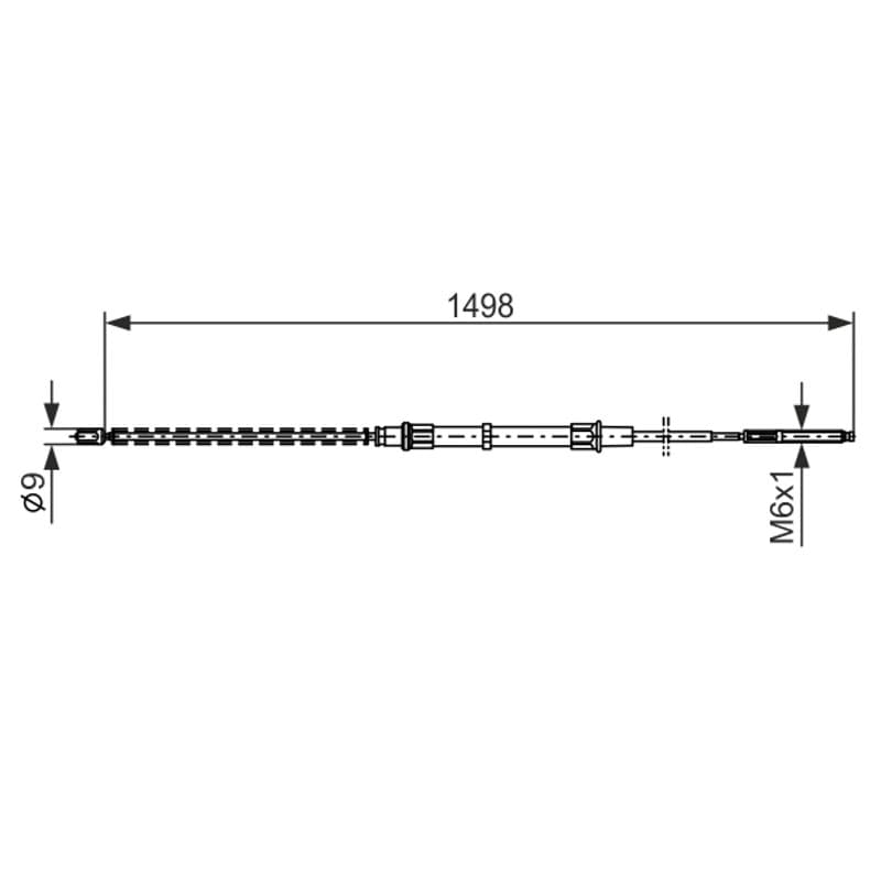 BOSCH 1 987 477 338 trosas, stovėjimo stabdys