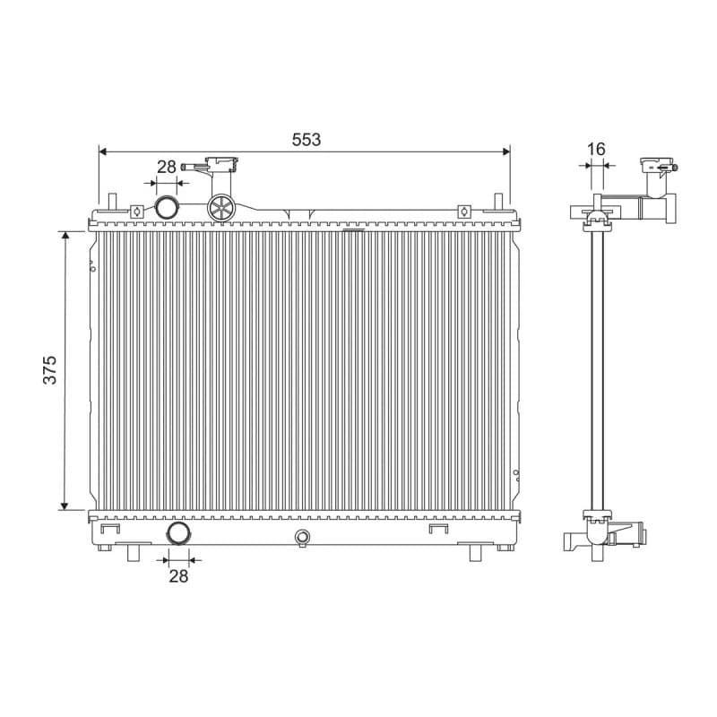 VALEO 701302 radiatorius, variklio aušinimas — 701302 VALEO