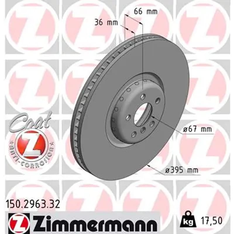 ZIMMERMANN stabdžių diskas 150.2963.32