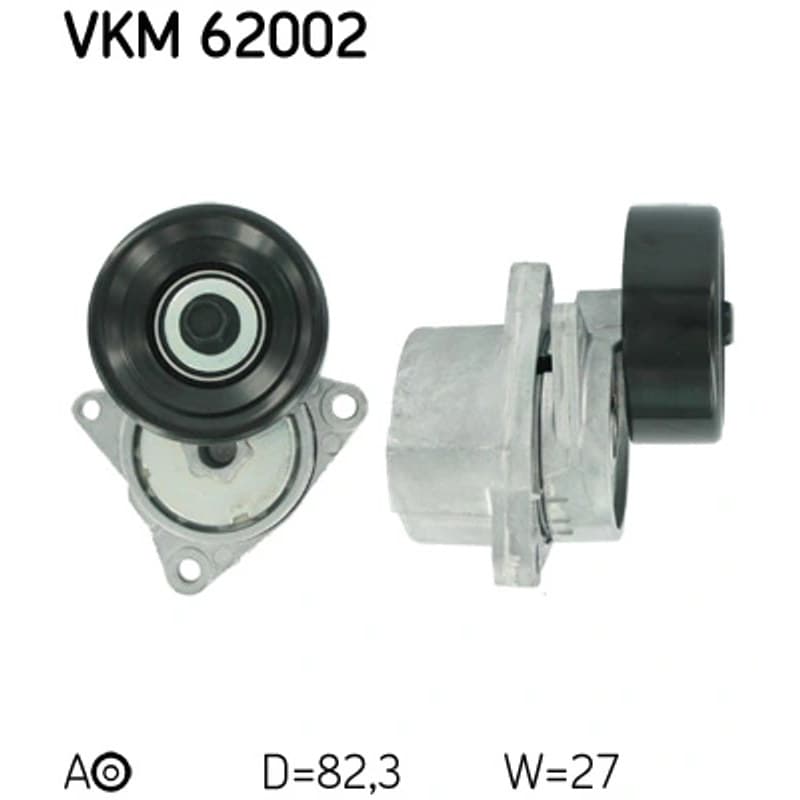 SKF VKM 62002 diržo įtempiklis, V formos rumbuotas diržas