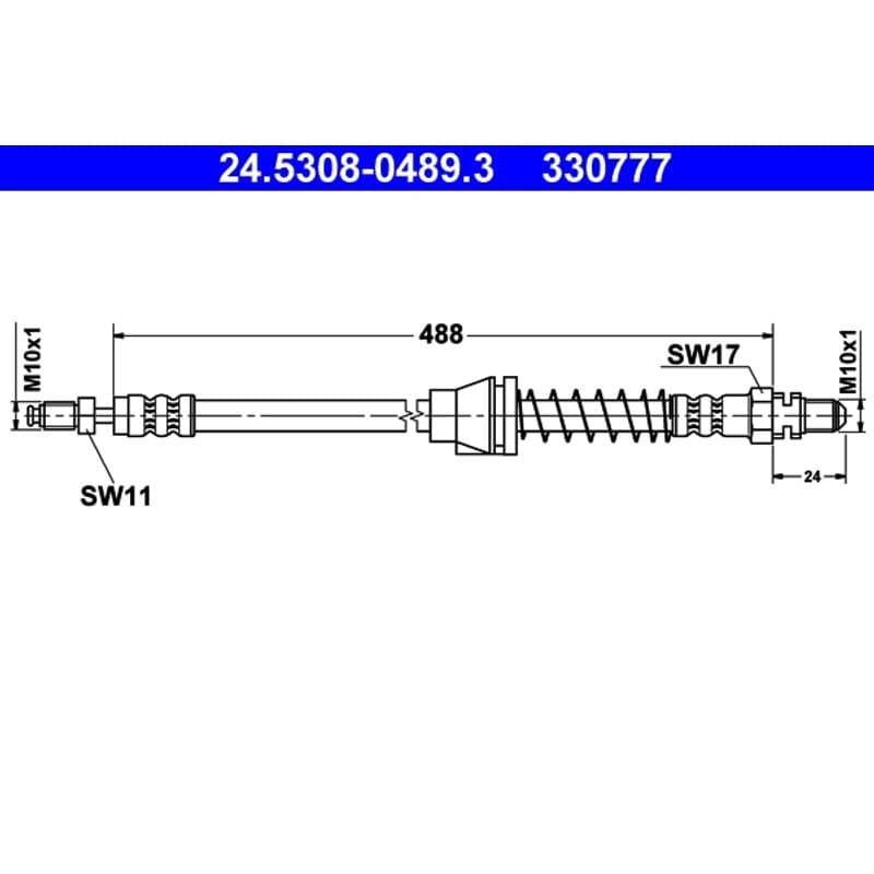 ATE stabdžių žarnelė 24.5308-0489.3