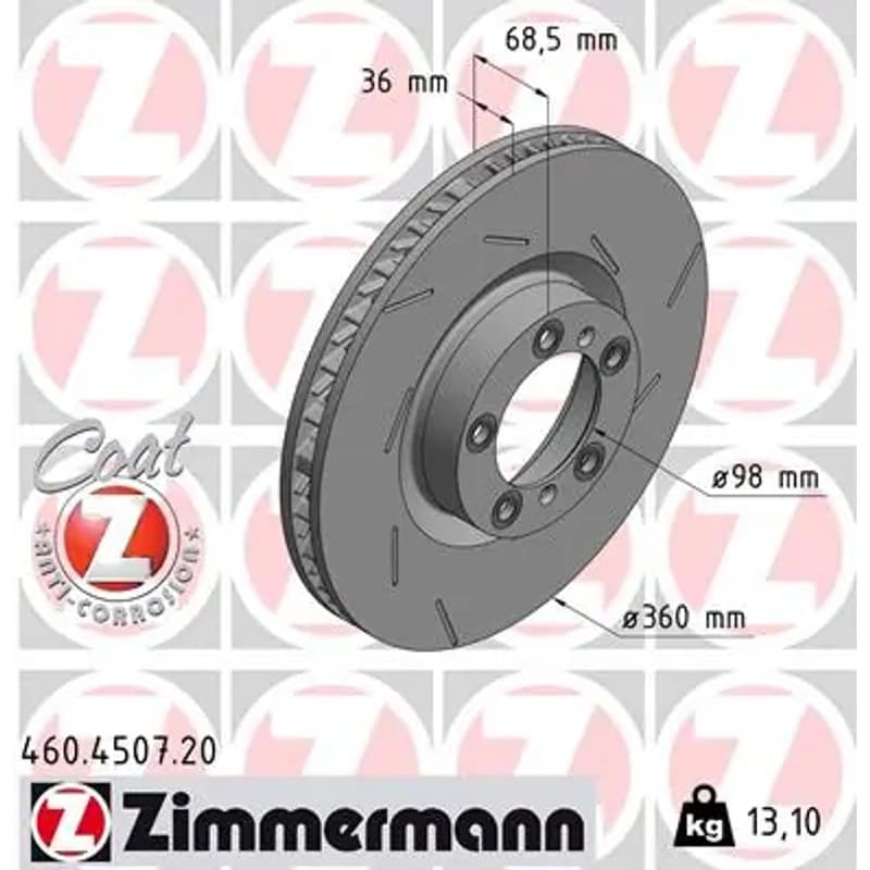 ZIMMERMANN stabdžių diskas 460.4507.20