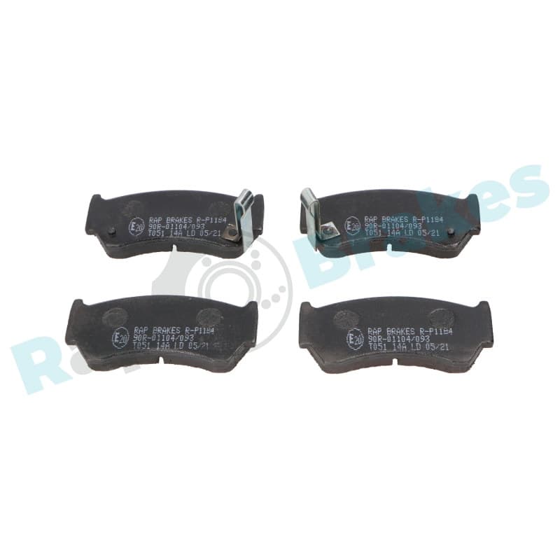 RAPBRAKES R-P1184 stabdžių trinkelių rinkinys, diskinis stabdys
