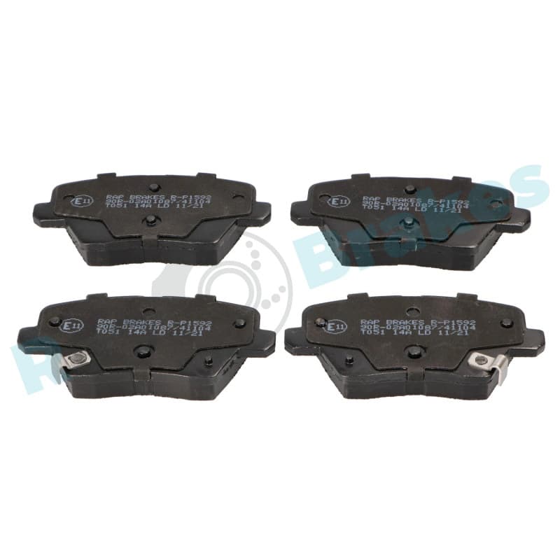 RAPBRAKES R-P1592 stabdžių trinkelių rinkinys, diskinis stabdys