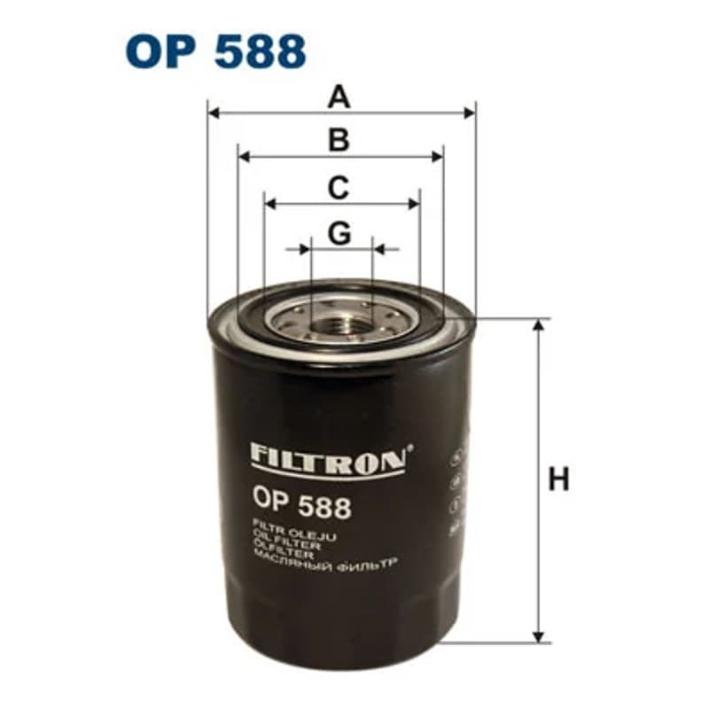 FILTRON alyvos filtras OP 588