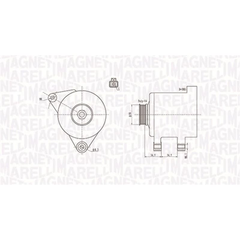 MAGNETIMARELLI kintamosios srovės generatorius 063731789010