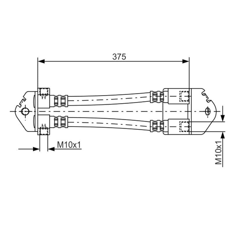 BOSCH 1 987 481 072 stabdžių žarnelė