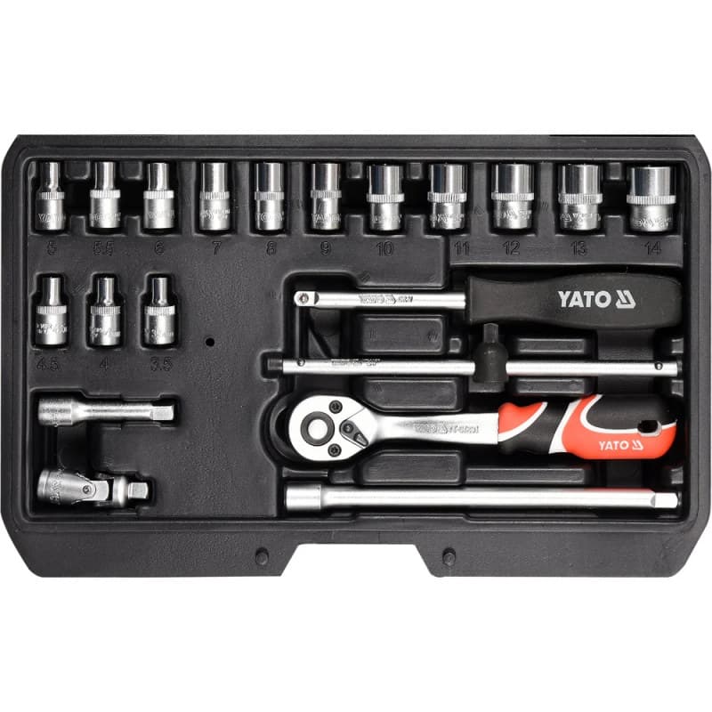 YATO Galvučių rinkinys 1/4", 20 vnt., XS YT-14491