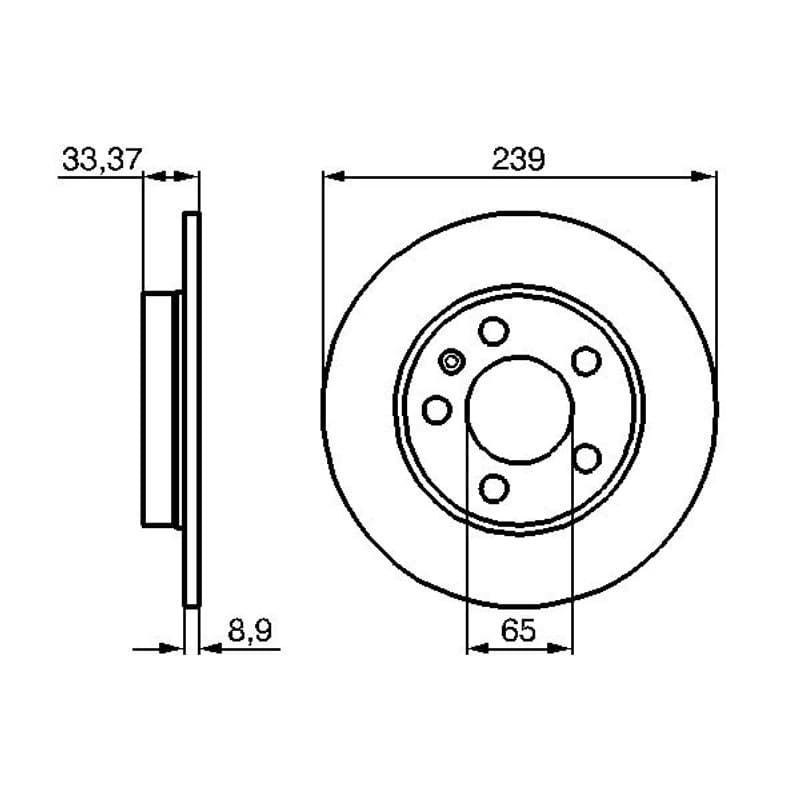 BOSCH 0 986 478 481 stabdžių diskas